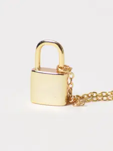 PALMONAS Sterling Silver Gold-Plated Necklace