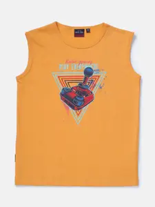 Gini and Jony Boys Graphic Printed Cotton T-shirt