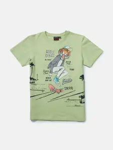 Gini and Jony Boys Printed Cotton T-shirt