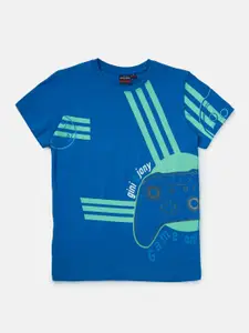 Gini and Jony Boys Graphic Printed Cotton T-shirt