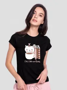 Bewakoof Women Printed Slim Fit T-shirt