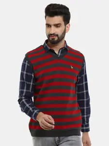 V-Mart Men Striped Sweater Vest
