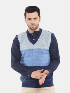 V-Mart Men Wool Colourblocked Sweatshirt