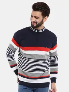 V-Mart Men Wool Striped Sweatshirt