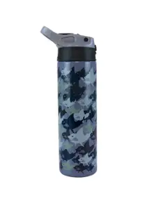 Smily Kiddos Grey Shark Printed Insulated Water Bottle 600 ml