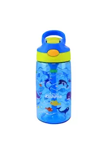 Smily Kiddos Blue Ocean Printed Sipper Water Bottle 450 ml