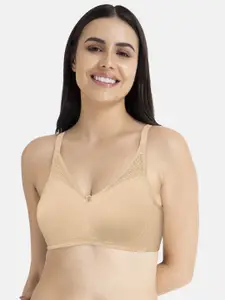 Amante Non Padded Wirefree Lace Concealer T-Shirt Bra BRA92201