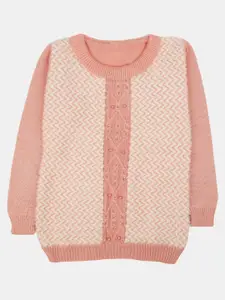 V-Mart Boys Self Design Fleece Pullover Sweater