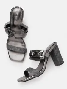 CORSICA Block Heel with Buckle Detail