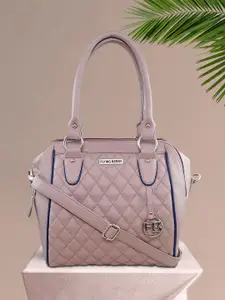 FLYING BERRY Textured Structured PU Satchel with Quilted