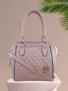 FLYING BERRY Textured Structured PU Satchel with Quilted