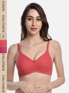FIMS Pack of 2 Cotton Everyday Bra