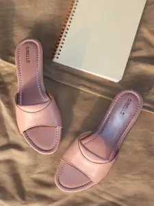 Gibelle Women Solid Open Toe Flats