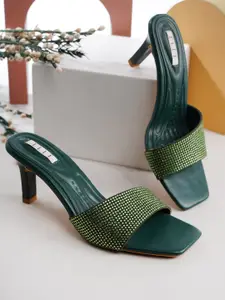 ELLE Embellished Platform Heels