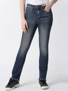 Pepe Jeans Women Flared High-Rise Heavy Fade Jeans