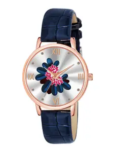 CERO Women Brass Printed Dial & Straps Analogue Watch- AB60-C