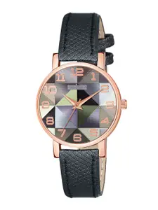 CERO Women Brass Printed Dial & Straps Analogue Watch- AB59