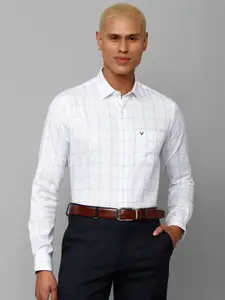 Allen Solly Men Slim Fit Windowpane Checks Pure Cotton Formal Shirt