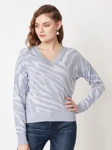Miramor Women V Neck Cotton Pullover Sweater