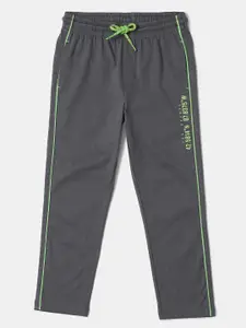 Jockey Boys Super Combed Cotton Printed Trackpants With Drawstrings Closure-AB13