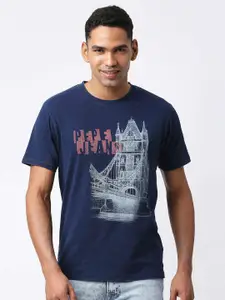 Pepe Jeans Men Printed Slim Fit Cotton T-shirt