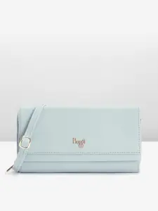 Baggit Women Solid PU Envelope Wallet With Detachable Sling Strap