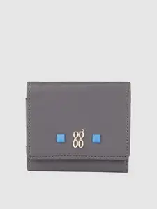 Baggit Women Textured Three Fold Wallet