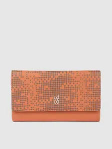 Baggit Women Polka Dots Print PU Three Fold Wallet