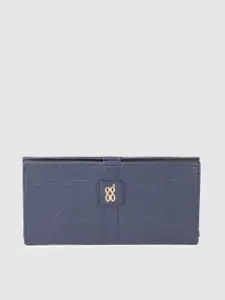 Baggit Women Dinosaur Textured PU Two Fold Wallet