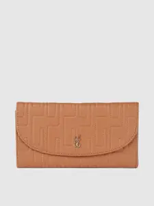 Baggit Women Woven Design PU Three Fold Wallet