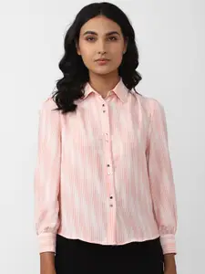 Van Heusen Woman Striped Pure Cotton Formal Shirt
