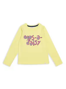 H By Hamleys Girls Cotton Typography Printed T-shirt