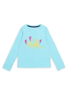 H By Hamleys Girls Cotton Typography Printed T-shirt