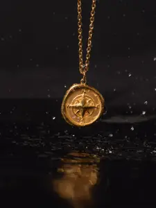 PALMONAS Women 18K Gold-Plated Necklace