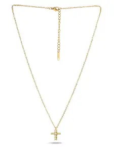 PALMONAS Women 18k Gold-Plated Necklace