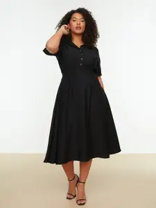 Trendyol Fit and Flare Midi Dress