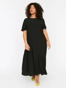 Trendyol Round Neck A-Line Midi Dress