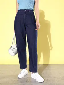 DressBerry Women Navy Blue High-Rise Joy De June-Easy Urban Dressing Jeans