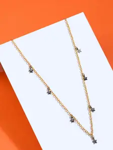 Accessorize Real Gold-Plated CZ Studded Star Necklace