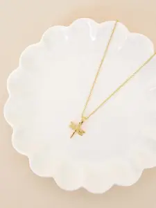 Accessorize Gold-Plated Dragonfly Necklace