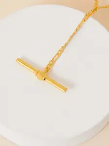 Accessorize London 14K Gold Plated Z Grecian Layer Necklace