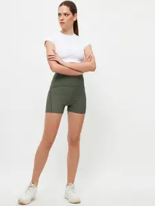 Trendyol Women Skinny Fit High-Rise Sports Shorts