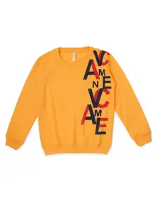 earth conscious Boys Typography Printed T-shirt