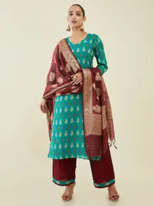Soch Printed Unstitched Dress Material