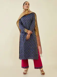 Soch Printed Unstitched Dress Material
