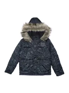 Gini and Jony Boys Camouflage Parka Jacket