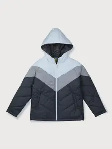 Gini and Jony Kids Boys Colourblocked Puffer Jacket