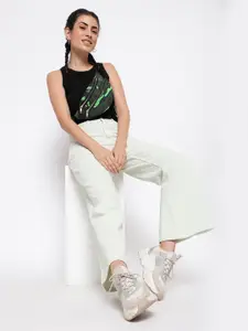 Belliskey Women High-Rise Flared Fit Jeans