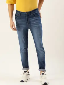 FOREVER 21 Men Mildly Distressed Heavy Fade Mid-Rise Stretchable Jeans