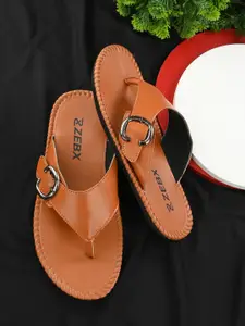 ZEBX Men Buckle Detail Comfort Sandals